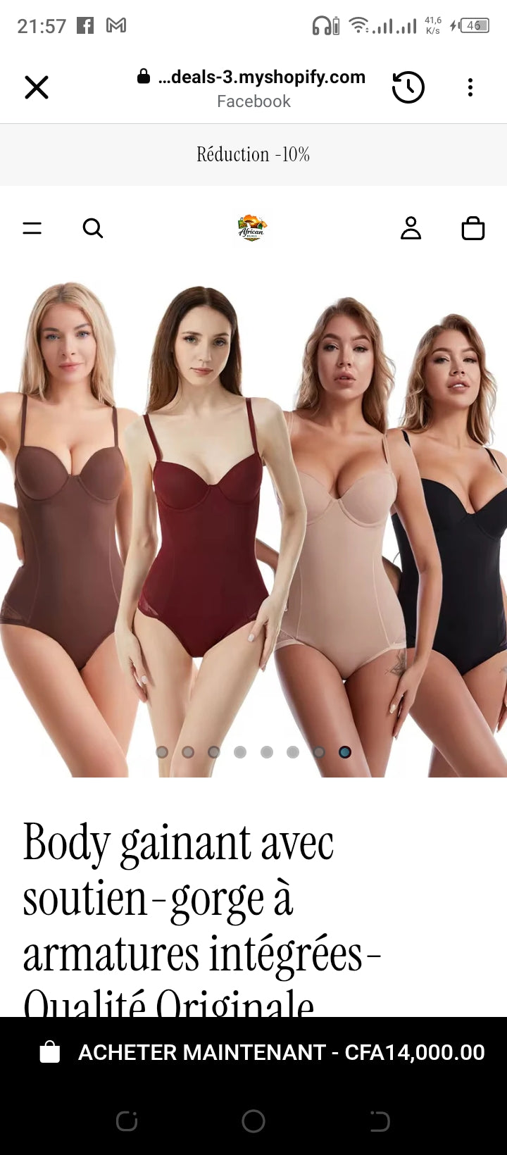 Body suite gainant